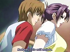 An Attractive Adult Anime Woman Receives Oral Sex And Penetrative Sex From Two Men - Hentai Threesome