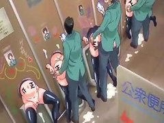 Hentai Girls With Big Breasts Engage In Group Sex In A School Setting